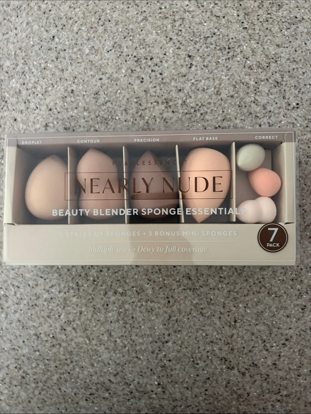 LAWLESS Nearly Nude Beauty Blender 7 Sponge Set - Nude & Pastel